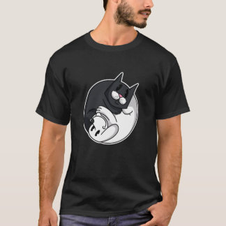 Camiseta Gato Cachorro Símbolo Yin Yang Animal Engraçado Do