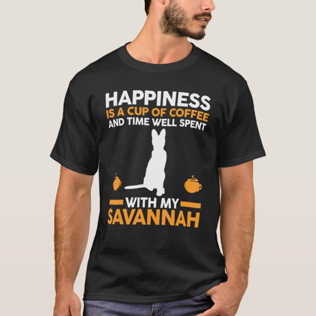 Camiseta Gato Café Savannah (Frente)