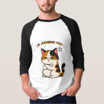 Gato Calico Mal-humorado - Estou a julgar-te 