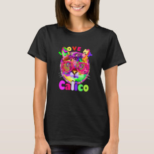 Camiseta Gato Calico  Mikeneko Gato Ricolor Gatinho Mãe E P