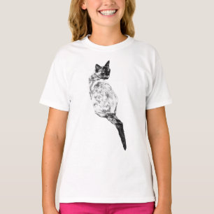 Camiseta Gato Calmo, Escovação Suave