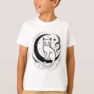 Camiseta Gato Calmo Flor de Lótus Ioga Meditação Entusiasta