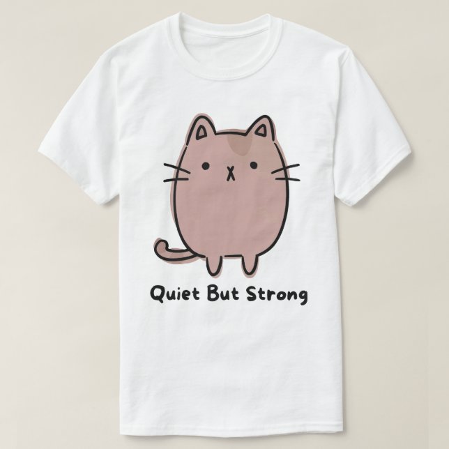 Camiseta Gato Calmo Mas Forte (Frente do Design)
