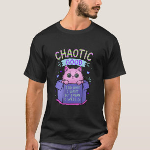 Camiseta Gato Caótico Bom Faço o que Quero