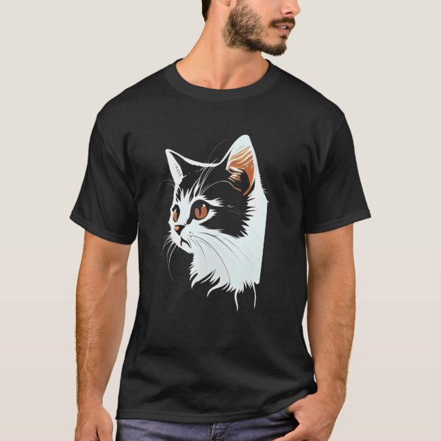 Camiseta Gato Cara de Gato (Frente)