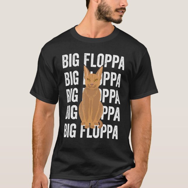 Camiseta Gato Caracal Big Floppa Meme_5 (Frente)