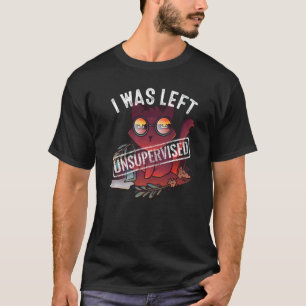 Camiseta Gato Catástrofe Fui Deixado Sem Supervisão Gato An