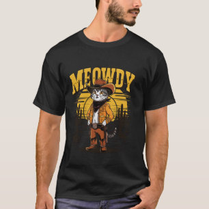 Camiseta Gato Caubói Country Western Meowdy