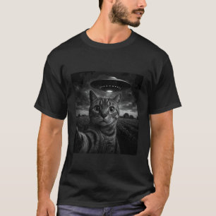 Camiseta Gato Chartreux Selfie com OVNI