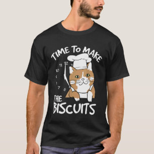 Camiseta Gato Chef Hora de Fazer Biscoitos 1