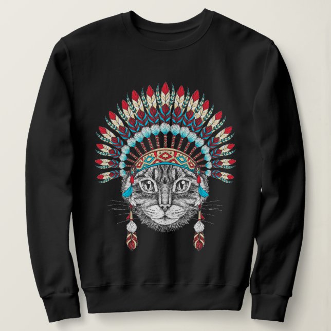 Camiseta Gato Chefe Sweatshirt (Frente do Design)