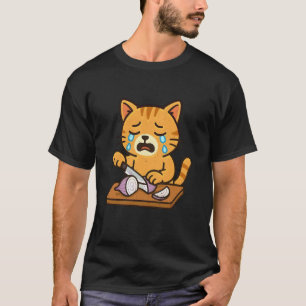 Camiseta Gato Chorão Cortando Cebola
