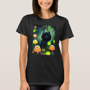 Camiseta Gato Ciber Punk Estranho Homens Mulheres Meninos M
