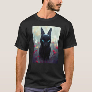 Camiseta Gato Ciber Punk Estranho Homens Mulheres Meninos M