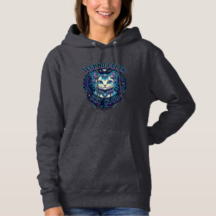 Camiseta Gato Cibernético Techno Design Divertido Amante de