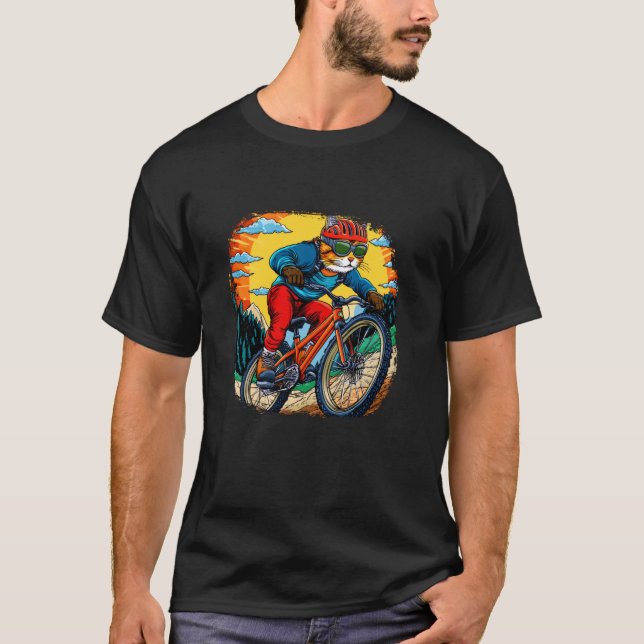 Camiseta Gato Ciclista (Frente)