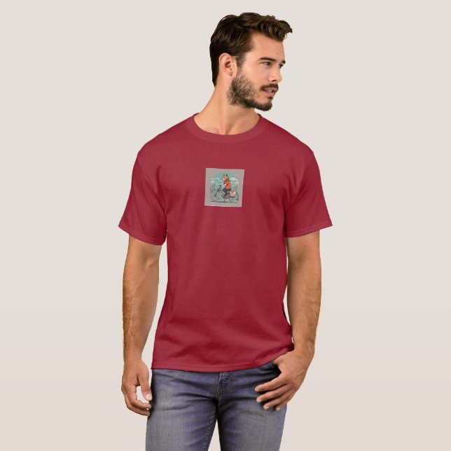 Camiseta Gato ciclista (Frente Completa)