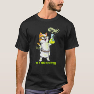 Camiseta Gato Ciência Química Cientista Louco Gatinho Cátio