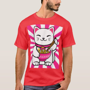 Camiseta Gato-Cinto Anime Anime Kawaii Adolescentes de pres