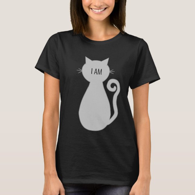 Camiseta Gato Cinza Personalizado (Frente)