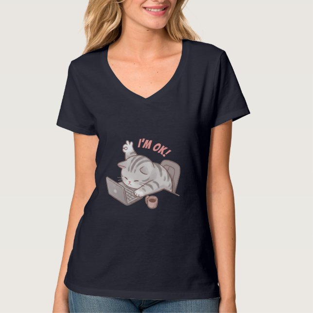 Camiseta Gato Codificador (Frente)