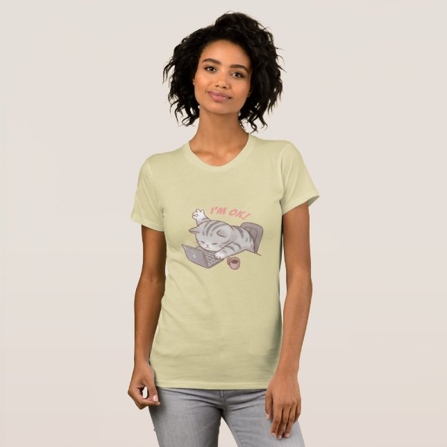 Camiseta Gato Codificador (Frente Completa)