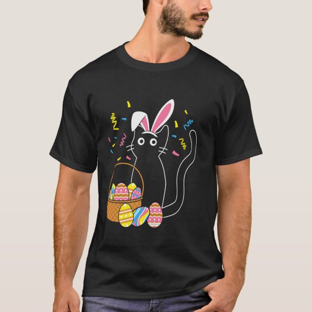 Camiseta Gato Coelho de Páscoa (Frente)