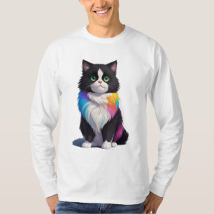 Camiseta Gato Colorido