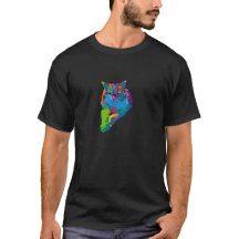 Camiseta Gato Colorido
