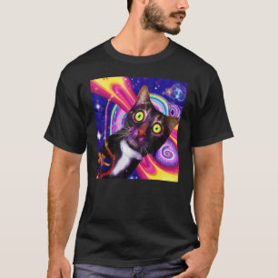 Camiseta Gato colorido adorável gatinho
