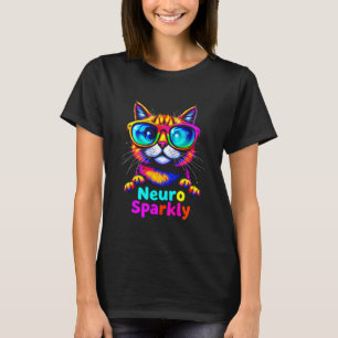 Camiseta Gato Colorido Espelhado Neuro