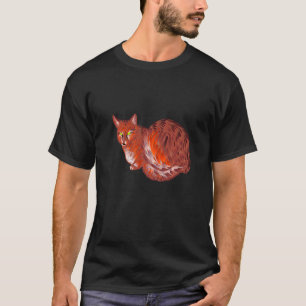 Camiseta Gato Colorido Fofo Arco-íris Gatinho Gato