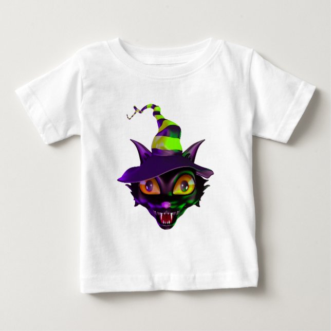 Camiseta Gato Colorido Louco (Frente)