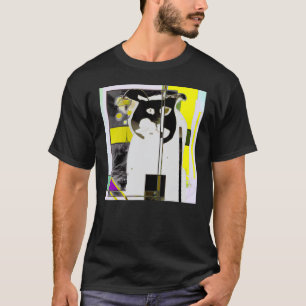 Camiseta Gato colorido miar gatinho fofo gatito bobo