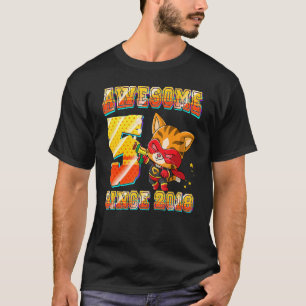 Camiseta Gato Com 5 Anos De Idade Incrível Desde 2018 Cat 5