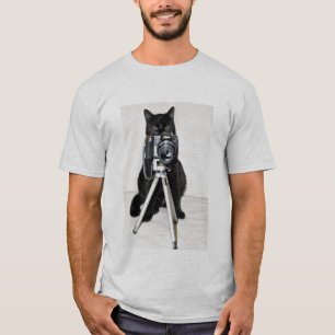Camiseta Gato com a câmera