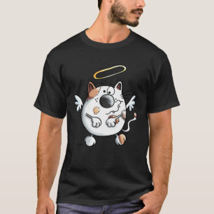 Camiseta Gato Com Asas Como Anjo Para Gato