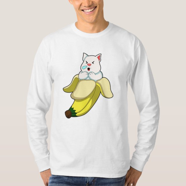 Camiseta Gato com Banana (Frente)