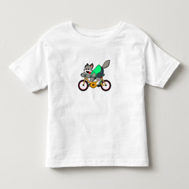 Camiseta Gato com Bicicleta (Frente)