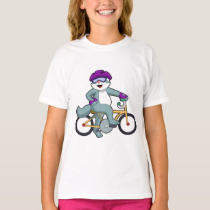 Camiseta Gato com Bicicleta
