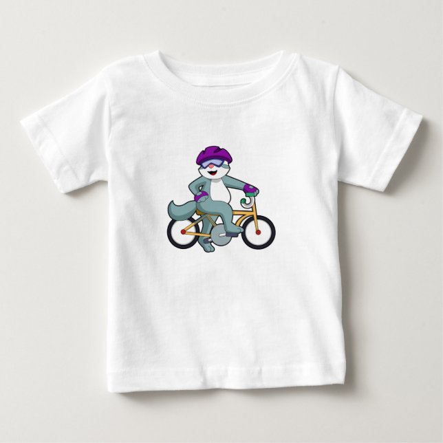 Camiseta Gato com Bicicleta (Frente)