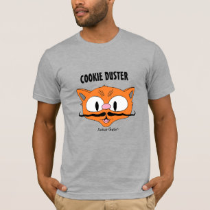 Camiseta GATO COM BIGODE DE COOKIE Cartoon Engraçado