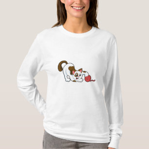 Camiseta Gato com Bola de Lã