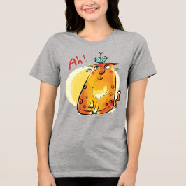 Camiseta Gato com borboleta