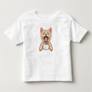 Camiseta Gato com café