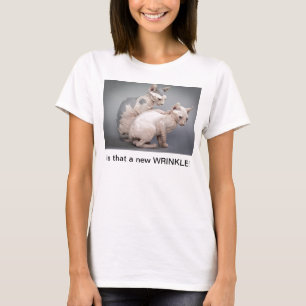 Camiseta Gato com enrugamentos