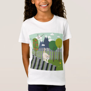 Camiseta Gato com equilíbrio
