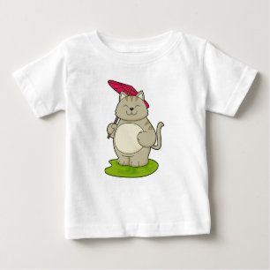 Camiseta Gato com guarda-chuva