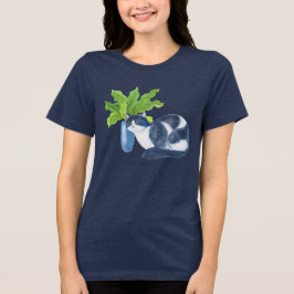 Camiseta Gato com legumes