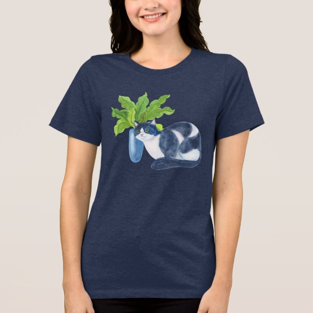 Camiseta Gato com legumes (Frente)